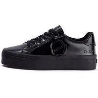 Adult Women Tovni Stack Vegan Patent Leather Black