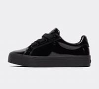 Kickers black tovni stack lo ribbon Girls Youth Shoes