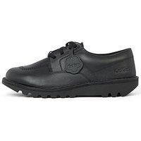 Adult Unisex Kick Shoe Tumble Leather Black
