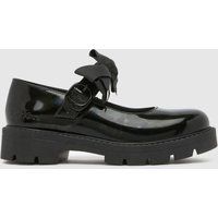 Kickers Black Kick Kori Mary Jane Bow Girls Youth Shoes
