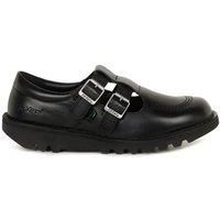 Kickers Women/'s Kick T Bar Double Leather Shoes, Black, 39