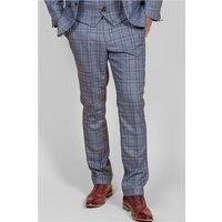 Marc Darcy Blue Abbot Tweed Men's Trousers