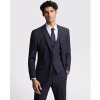 Premium Navy Panama Slim Suit Jacket