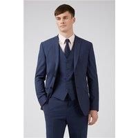 Ted Baker Regular Fit Blue Panama Men's Suit Jacket