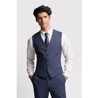 Ted Baker Slim Fit Blue Panama Waistcoat by Suit Direct