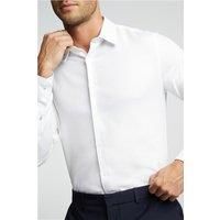 White Ted Baker Mens Shirt, Long Sleeve, Slim fit by Suit Direct