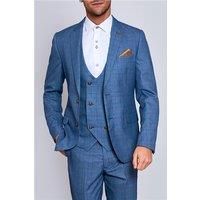 Marc Darcy George Sky 3 Piece Blue Men's Suit Jacket
