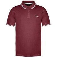 Ben Sherman Classic Fit Red/White Tip Mens Twin Tipped Polo Shirt 0072550 540