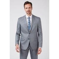 Limehaus Slim Fit Blue Grey Semi Plain Men's Suit Jacket
