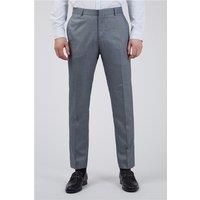 Limehaus Regular Fit Blue Grey Semi Plain Men's Trousers