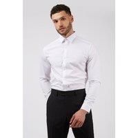 Racing Green Classic Fit Single Cuff Point Collar White Shirt & Bow Tie Set