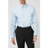 Racing Green Regular Fit Single Cuff Pale Blue Poplin Shirt