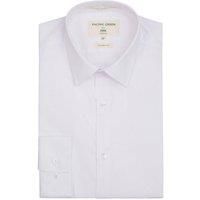 Racing Green Mens White Formal Button Up Single Cuff Shirt