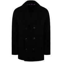 Ben Sherman Long Sleeve Button Up Mens Black Plain Coat 0073710C_Black
