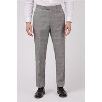 Racing Green Grey with Bold Tan Overcheck Men's Trousers