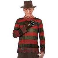 Smiffys 81018 Nightmare On Elm Street, Freddy Krueger Costume, Men, Red & Green, L-Size 42"-44"