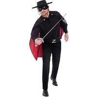 Zorro Accessory Kit Adults Bandit Official Zorro Fancy Dress Costume Mens Ladies
