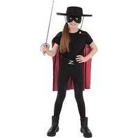 Zorro Instant Kit Bandit Official Kids Fancy Dress Halloween Outfit Boys Girls