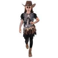 Smiffys Skeleton Cowgirl Costume