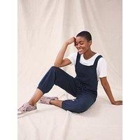 White Stuff Daphne Jersey Dungaree -Fr Navy
