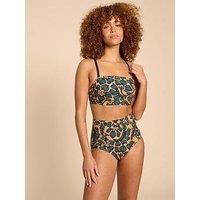 White Stuff Verity Bandeau Bikini Top - Yellow