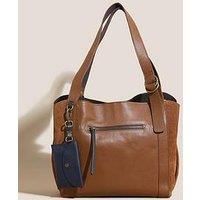 White Stuff Hannah Leather Tote Bag - Brown