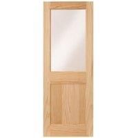 Wickes Tamar External 1 Panel Glazed Pine Door