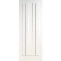 Wickes Geneva White Grained Moulded Fully Finished Cottage Internal Door