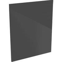 Orlando Dark Grey Gloss Slab Appliance Door (B) - 600 x 731mm