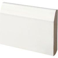 Chamfered / Bullnose White MDF Skirting  14.5mm x 94mm x 4.2m