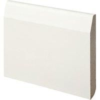 Chamfered / Bullnose White MDF Skirting  18mm x 119mm x 4.2m