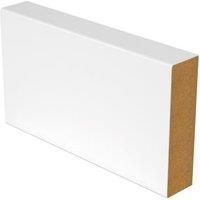 Square Edge White MDF Skirting  18mm x 144mm x 4.2m