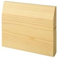 Chamfered / Bullnose Natural Pine Skirting - 19mm x 119mm x 4.2m