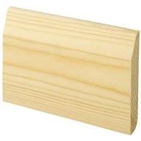 Chamfered / Bullnose Natural Pine Skirting - 15mm x 95mm x 4.2m