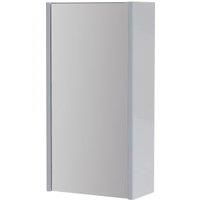 Wickes Semi-Frameless White Single Mirror Bathroom Cabinet - 600 x 310mm