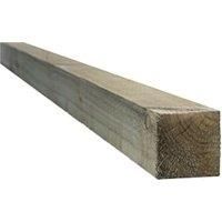 Spruce Incised Deck Support Post - 100 x 100mm x 1.2m (Pack of 1)