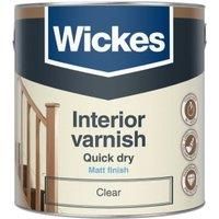 Wickes Quick Dry Interior Varnish - Clear Matt - 2.5L