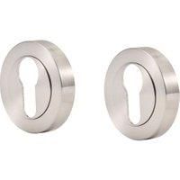 Euro Escutcheon Satin Nickel - 51mm
