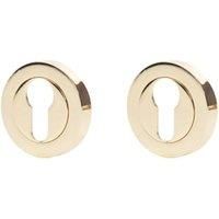 Euro Escutcheon Polished Brass - 51mm