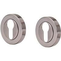 Euro Escutcheon Black Nickel - 51mm