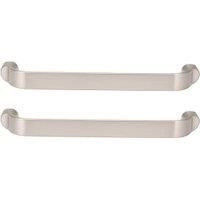 Trapezoid Cabinet Handle Satin Nickel 140mm - Pack of 2