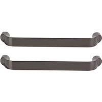 Trapezoid Cabinet Handle Black Nickel 140mm - Pack of 2