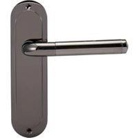 Madrid Black Nickel Latch Door Handle - 1 Pair