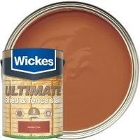 Wickes Ultimate Shed & Fence Stain - Golden Oak - 5L
