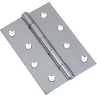 Wickes Pack of 2 Butt Hinges, in Zinc plated, Steel, Size: 102mm
