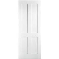 LPD Internal London 4 Panel Primed White Solid Core Door - 626 x 2040mm