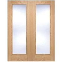 LPD Internal Vancouver Pair Pre-Finished Oak Solid Core Door - 1168 x 1981mm