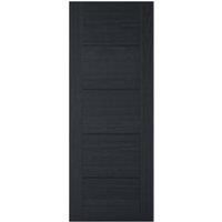 LPD Internal Vancouver 5 Panel Pre-Finished Charcoal Black Solid Core Door - 686 x 1981mm