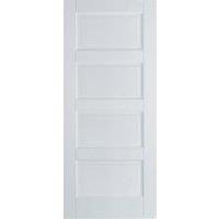LPD Internal Contemporary 4 Panel Primed White Solid Core Door - 686 x 1981mm