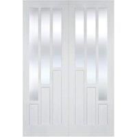 LPD Internal Coventry Pair Primed White Solid Core Door  1067 x 1981mm